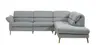Ecksofa Jacksonville - 3-Sitzer medium, Eckelement und Abschlussteil rechts, inkl. Rückenverstellung, Stoff, Hellblau