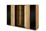 Highboard mit Beleuchtung - Asteiche massiv