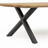 Esstisch Flore - LB ca. 240x120 cm, Wildeiche massiv, natur geölt