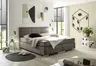 Boxspringbett SIRKO- Liegefläche ca. 180x200 cm, Stoff, Grau