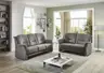Sofa - 2-Sitzer, Stoff, Grau