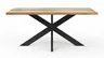 Esstisch Kima - LB ca. 180x100 cm, Wildeiche massiv mit Epoxid-Harz