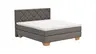 Boxspringbett Taja - Liegefläche ca. 180x200 cm, Stoff, Taupe