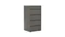 Kommode Loretto - BHT ca. 60x115x53 cm, Lack matt, Anthrazit