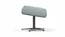 Hocker Terni - Sternfuss, Leder, Hellblau
