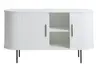 Sideboard - B ca. 140 cm, Eiche Furnier, Weiß