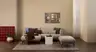 Ecksofa Joana - Longchair links mit 2-Sitzer, Stoff, Beige