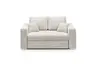 Sofa JORDEN 2 - 2-Sitzer inkl. Schlafftunktion mit Bettkasten, Cord, Beige
