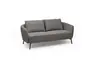Sofa CARLLOTA - 2,5-Sitzer, Stoff, Anthrazit