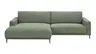 Ecksofa Solero 2.0 - Longchair groß mit 1,5-Sitzer rechts, Stoff, Olivgrün