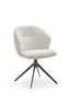 Stuhl MERRITH - drehbar, Stoff, Creme