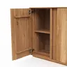 Sideboard Saratoga - mit Klapptüren, Wildeiche massiv, natur geölt