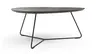 Couchtisch Fano - LBH ca. 87x78x33 cm, HPL Laminat, Graubraun