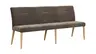 Bank Nashville - Breite ca. 200 cm, Stoff, Dunkelbraun