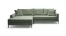 Ecksofa- Ecke links 3-Sitzer, Stoff, Grün