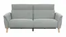 Sofa Nevin - 3-Sitzer, inkl. Relaxfunktion und Kopfteilverstellung (motorisch), Stoff, Silbergrau 