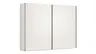 Schwebetürenschrank Viana - B ca. 301 cm, Lack, Weiß