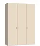 Drehtürenschrank JOIN IT- B ca. 152 cm,  Nougat, Glas, Creme