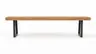 Holzbank Clifton - Breite ca. 180cm, Zerreiche massiv, natur