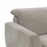 Sofa Tulsa KV - 3-Sitzer, inkl. Sitzvorzug (motorisch) und Kopfteilverstellung, Stoff, Graubeige