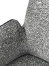 Stuhl MAUREEN - drehbar, Stoff, Grau, Braun