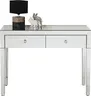 Konsolentisch- LB ca. 100x40 cm, Weiß, Lackiert, Verspiegelt