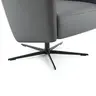 Relaxsessel Rufus - inkl. Relaxfunktion, Leder, Anthrazit