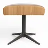 Hocker Amila - Größe M, Leder, Rauchbraun