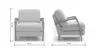 Sessel Karasu - Chic, Stoff, Creme