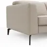 Ecksofa Rafaela 2.0 - 2,5-Sitzer mit Longchair rechts inkl. Sitzvorzug, Kopteilverstellung motorisch und Relaxfunktion motorisch im Longchair, Leder, Champagner