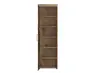 Garderobenschrank- B ca. 58 cm, Eiche Dekor, Dunkelgrau
