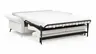 Schlafsofa Laredo - 2,5-Sitzer inkl. Schlaffunktion und Armlehne klappbar, Stoff, Offwhite