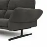 Ecksofa  Alexander - Longchair links mit 3-Sitzer inkl. Kopfstütze/Armlehne verstellbar, Stoff, Braungrün