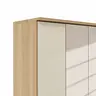 Drehtürenschrank Lenoso - B. ca. 200 cm, Glas Champagner, Spiegel