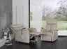 Fernsehsessel EM Göttingen - Relaxfunktion (1-motorisch), Leder, Hellbraun