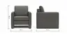 Sessel Arima - Leder, Anthrazit