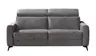 Schlafsofa EM Seipa - Kopfteil verstellbar, Stoff, Grau
