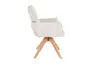 Armlehnstuhl MAROU - drehbar, Stoff, Beige