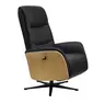 TV-Sessel MARCES - drehbar, Relaxfunktion, Kopfteilverstellung, Leder, Schoko