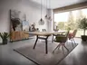 Sideboard Mileto - Asteiche massiv, Natur geölt, Keramik