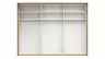 Schwebetürenschrank Viana - B ca. 278 cm, Furnier, Balkeneiche, Hellgrau