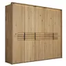 Drehtürenschrank Scottsdale - inkl. Passepartout und Beleuchtung, B ca. 257cm, Wildeiche massiv