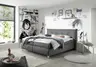 Boxspringbett HAROA- Liegefläche ca. 180x200 cm, Stoff, Anthrazit, Bonell, Inkl. Topper