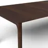 Esstisch 3400 - ausziehbar, LB ca. 220x100 cm, Astiger Nussbaum massiv