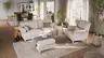 Sofa Mapleton - 3-Sitzer, Stoff, Creme