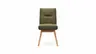 Stuhl Calgary - Leder, Olive