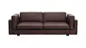 Sofa Aprino 3 - 3,5-Sitzer XL, Dickleder, Dunkelbraun, Armlehne Kissen
