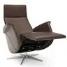 Relaxsessel Girona -  Relaxfunktion (motorisch), Leder, Dunkelbraun