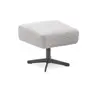 Hocker EILA - Stoff, Hellgrau