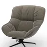Sessel Unn - Stoff, Taupe